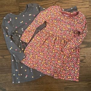 Girl’s Long Sleeve Dresses, Set of 2